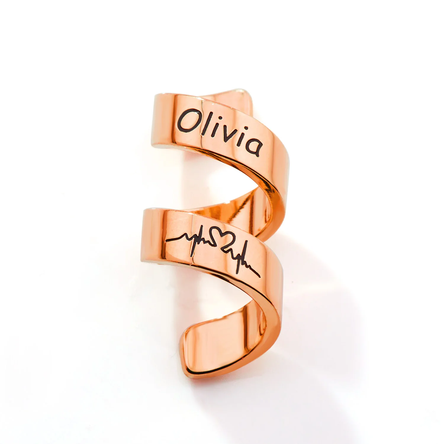 Personalized Double Wrap Stethoscope Slide Charm – Silver, Gold & Rose Gold Plated - Image 5