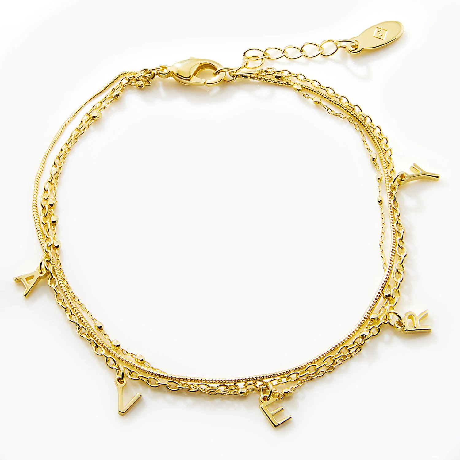 Personalized Multichain Dainty Name Bracelet - Image 3
