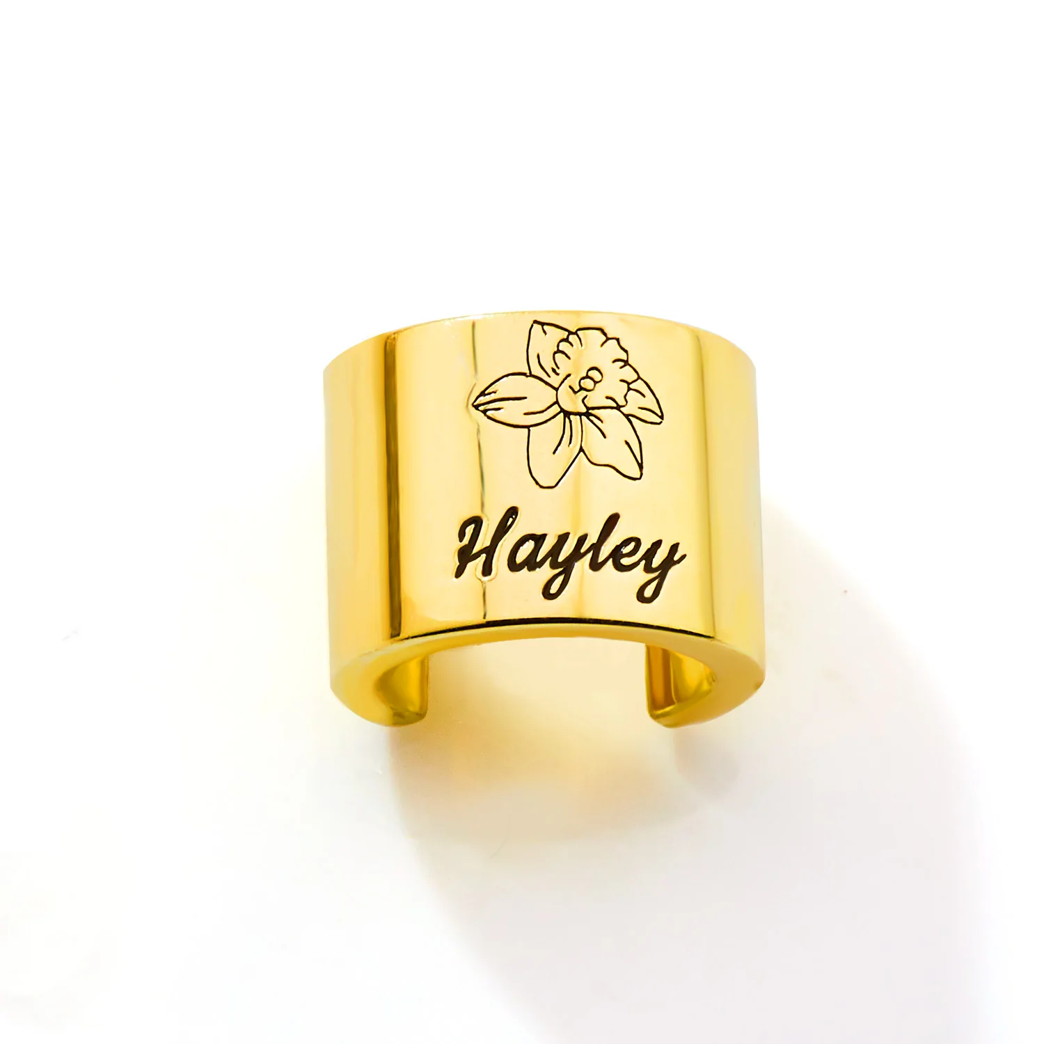 Personalized Wide Band Stethoscope Slide Charm – Silver, Gold & Rose Gold Plated - Image 3