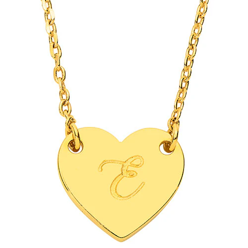 Petite Engraved Station Heart Necklace - Image 4
