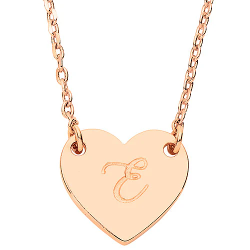 Petite Engraved Station Heart Necklace - Image 6