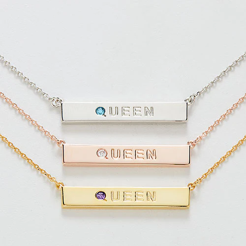 QUEEN Birthstone Empowerment Necklace