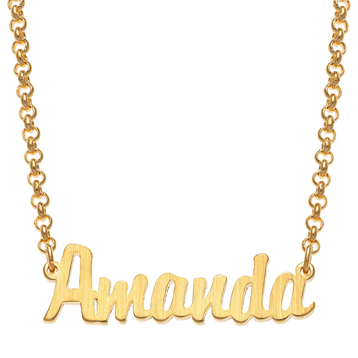Satin Finish Mini Name Necklace - Image 3