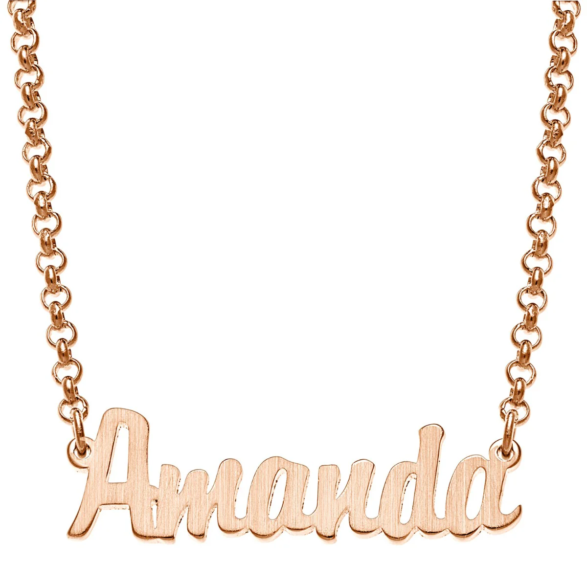 Satin Finish Mini Name Necklace - Image 4