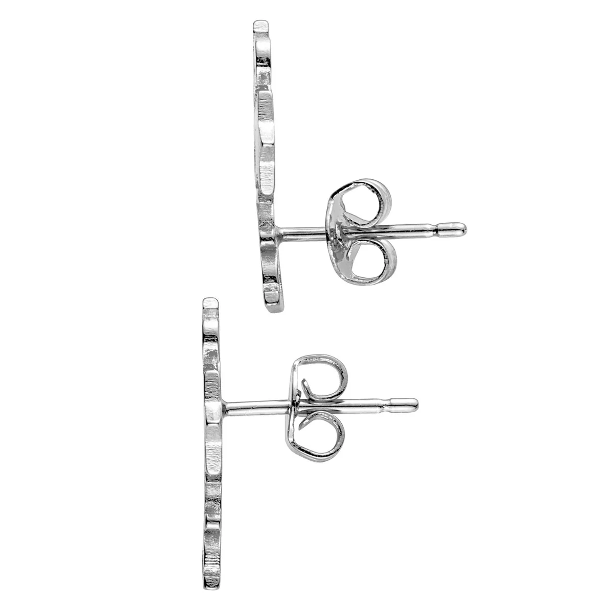Silver Plated Name with Star Crawler Earrings - Image 3