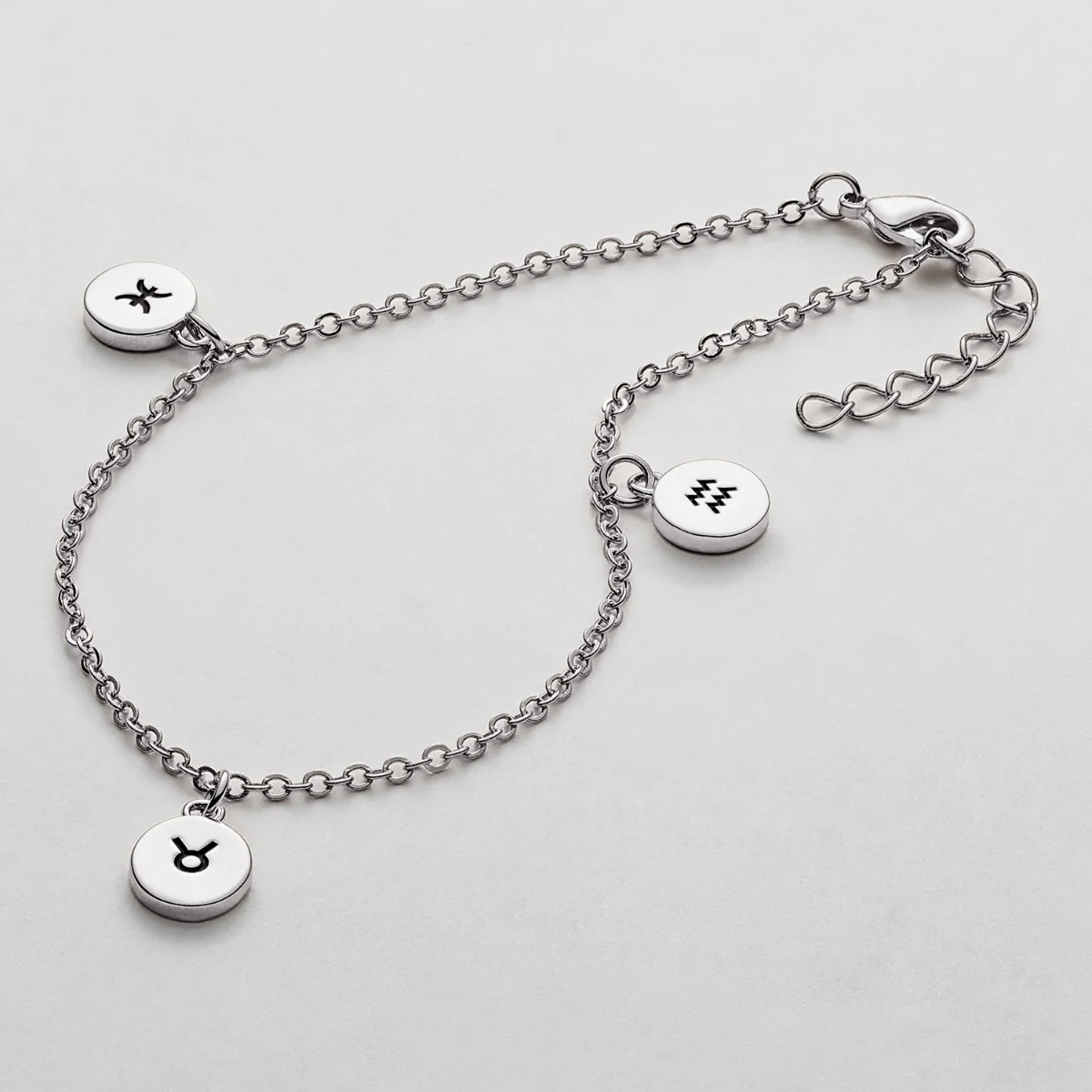 Silver Plated Zodiac Charm Bracelet - Image 3