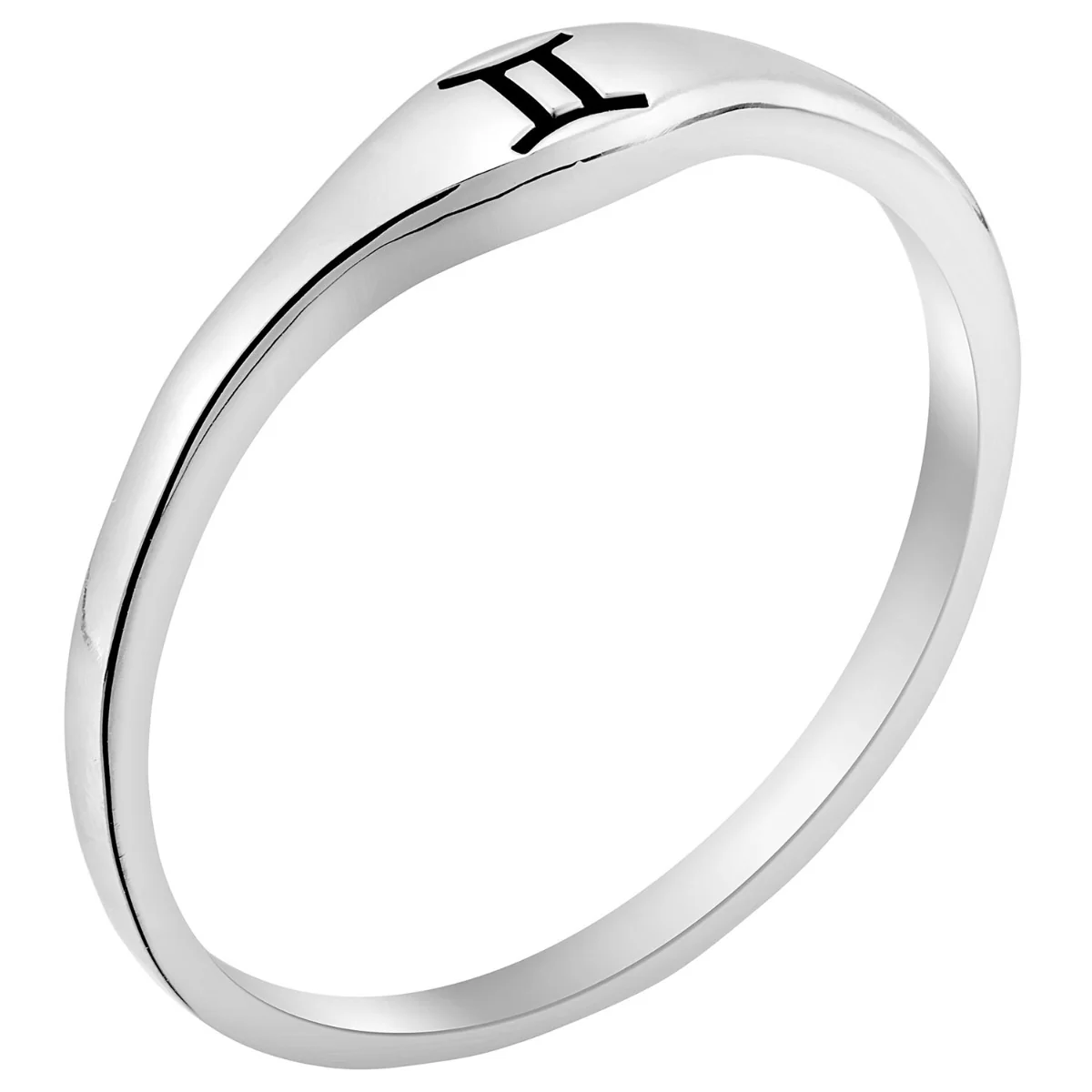 Silver Plated Zodiac Stack Ring - Image 2