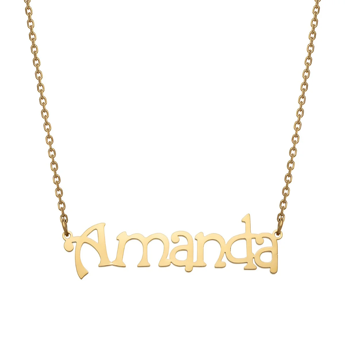 Stainless Steel Fancy Name Necklace - Image 4