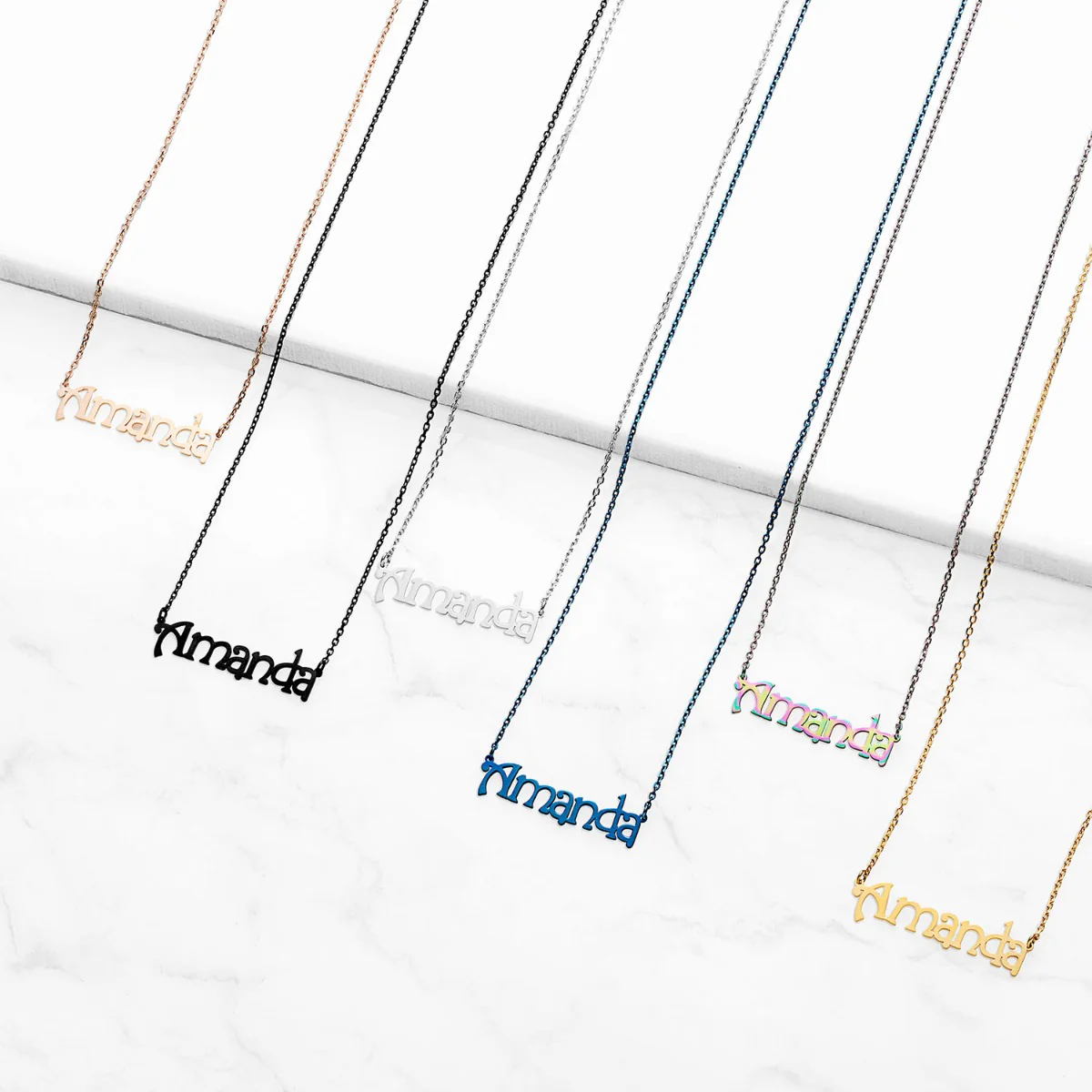 Stainless Steel Fancy Name Necklace - Image 8