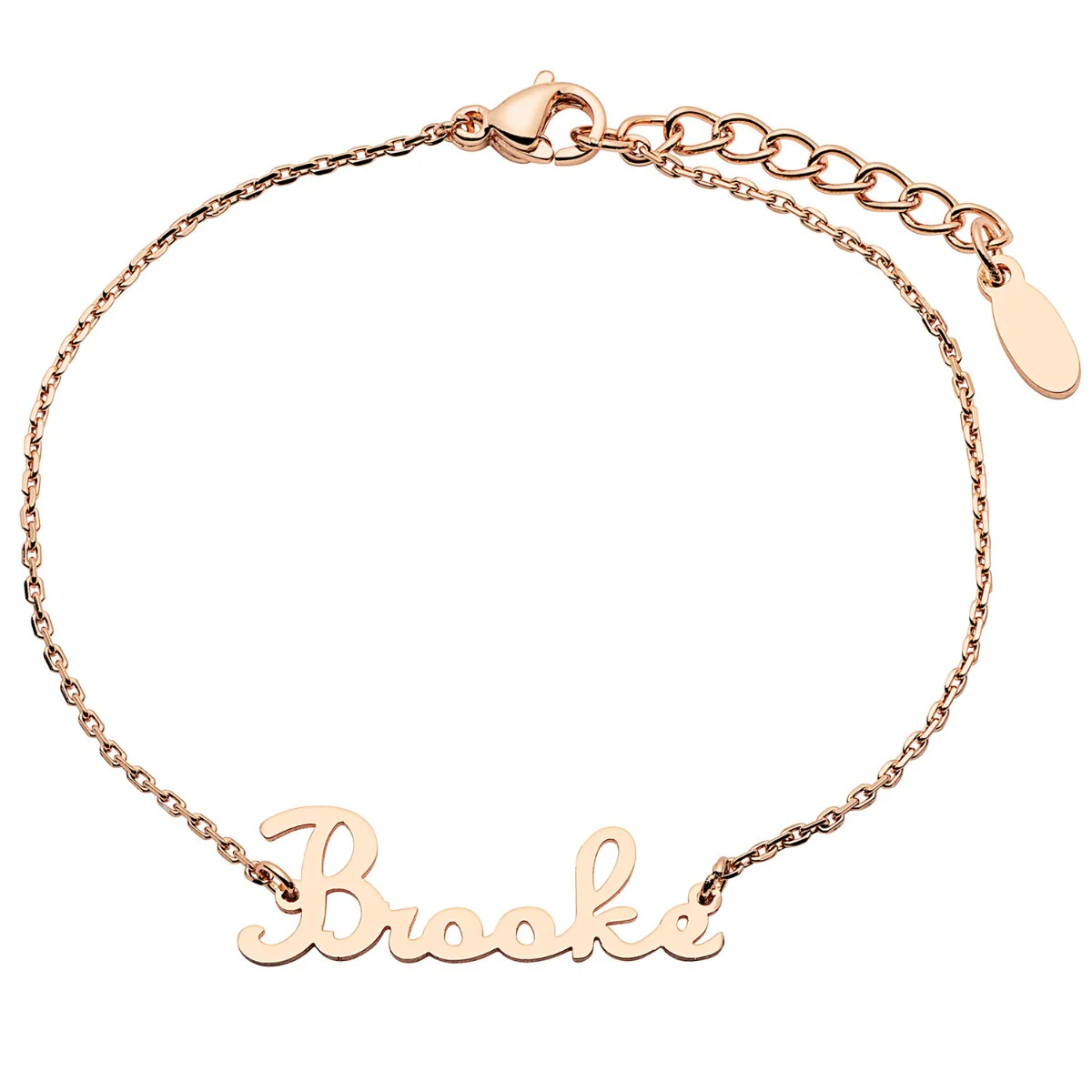 Stainless Steel Fancy Script Name Bracelet - Image 4