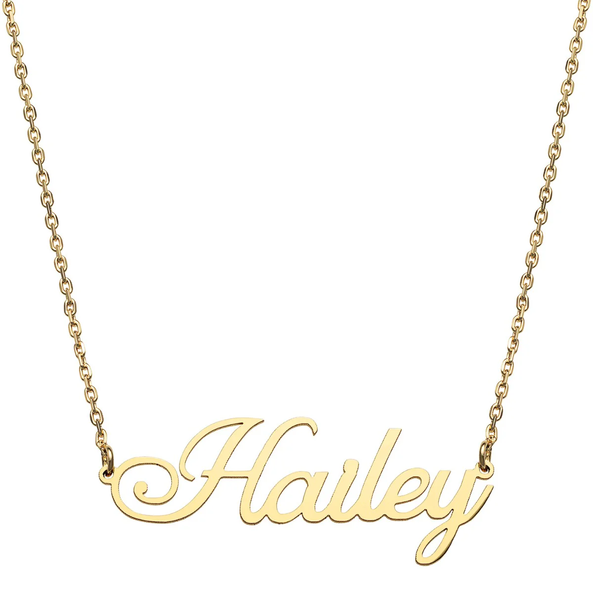 Stainless Steel Fancy Script Name Necklace - Image 4