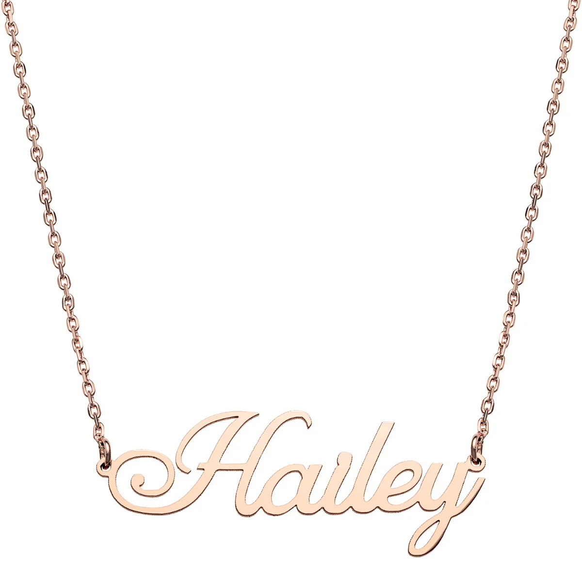 Stainless Steel Fancy Script Name Necklace - Image 5