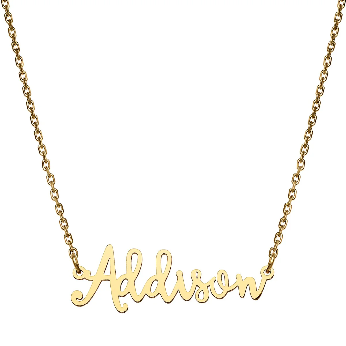 Stainless Steel Handwritten Script Name Necklace - Image 4
