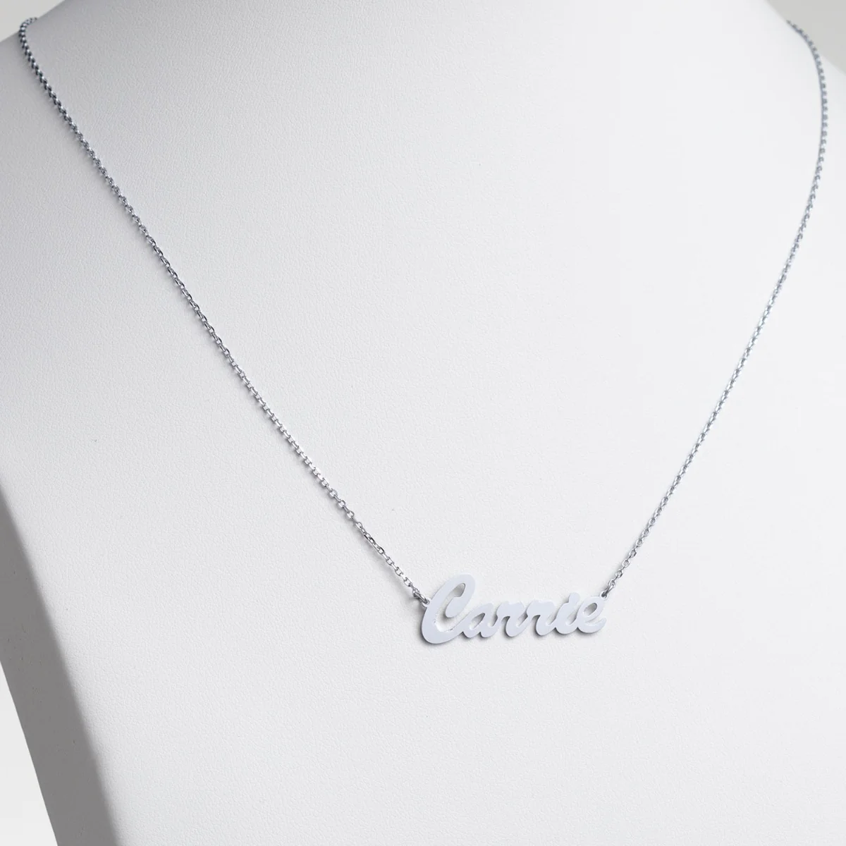 Stainless Steel Hollywood Script Name Necklace - Image 3
