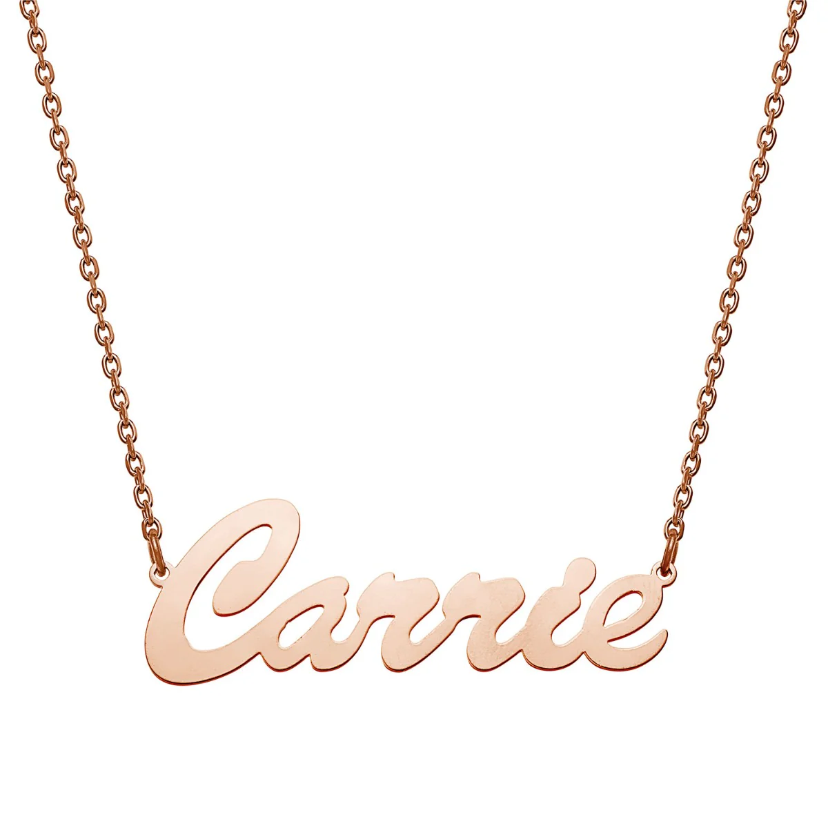 Stainless Steel Hollywood Script Name Necklace - Image 5