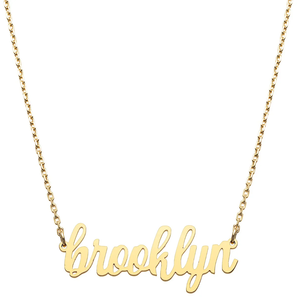 Stainless Steel Lowercase Script Name Necklace - Image 4