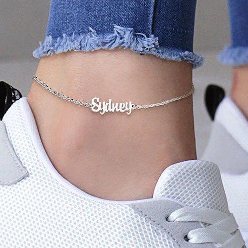 Stainless Steel Mini Name Anklet - Image 3