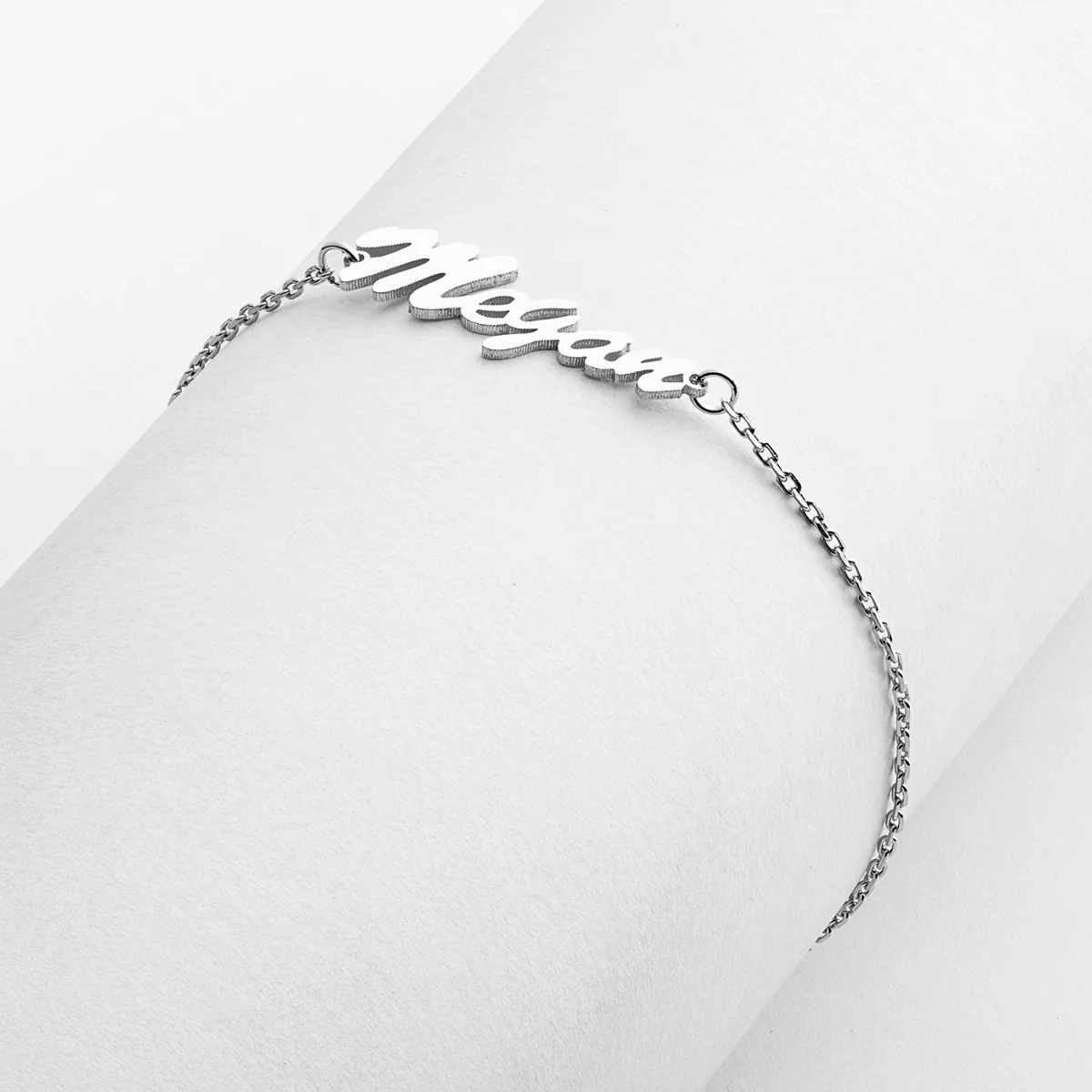 Stainless Steel Script Name Bracelet - Image 3