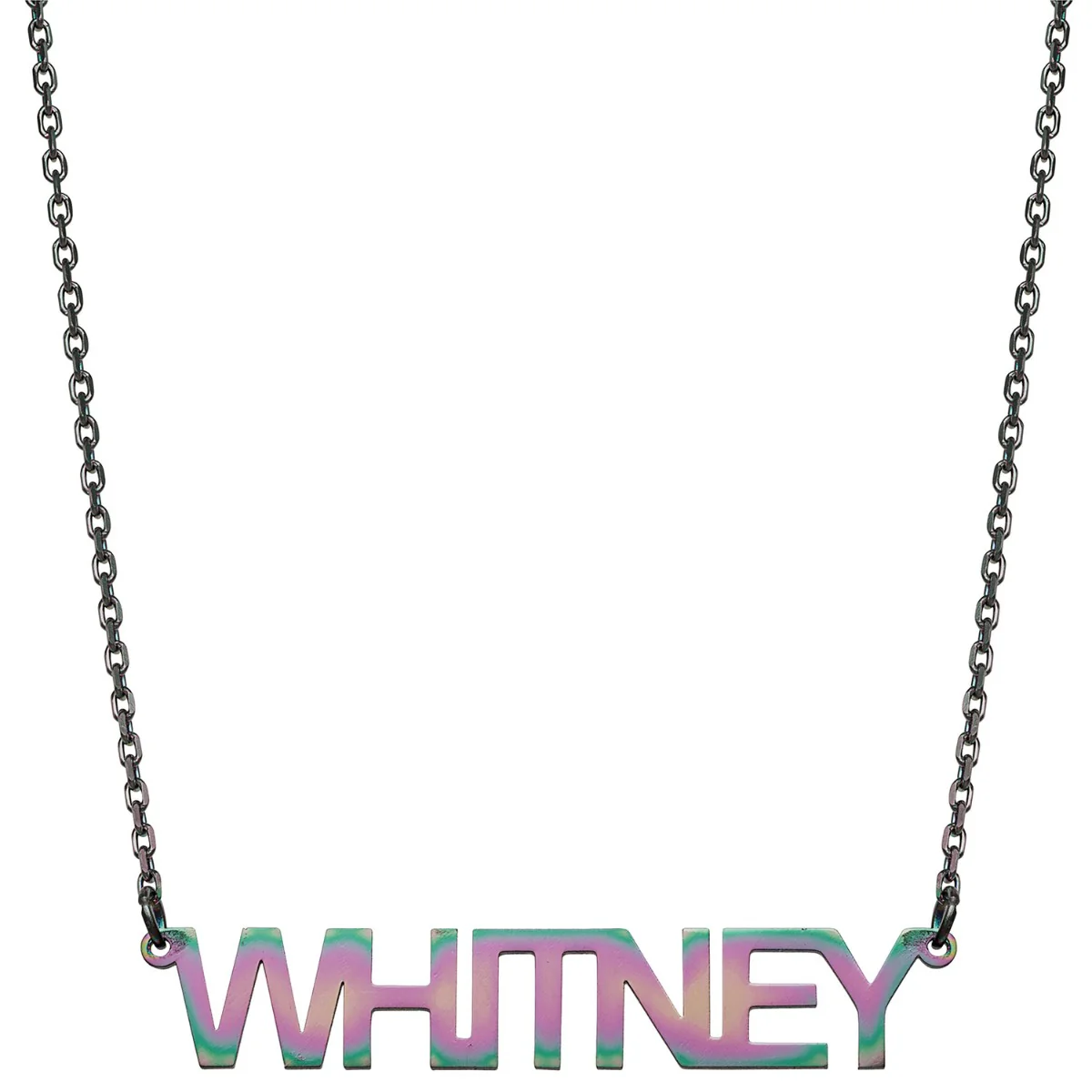 Stainless Steel Uppercase Name Necklace - Image 7