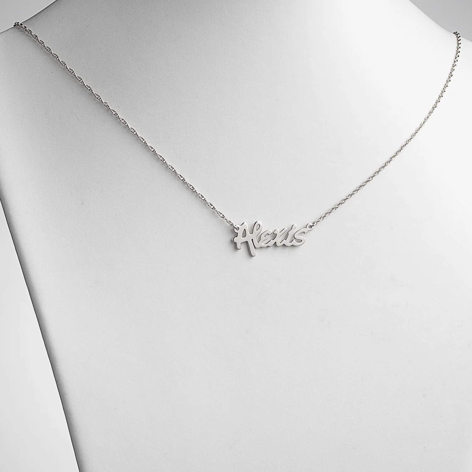 Sterling Silver Bold Name Necklace - Image 2