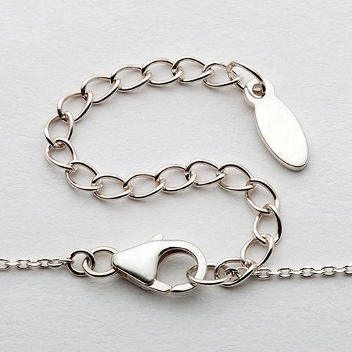 Sterling Silver Dainty Letters Choker Name Necklace - Image 5