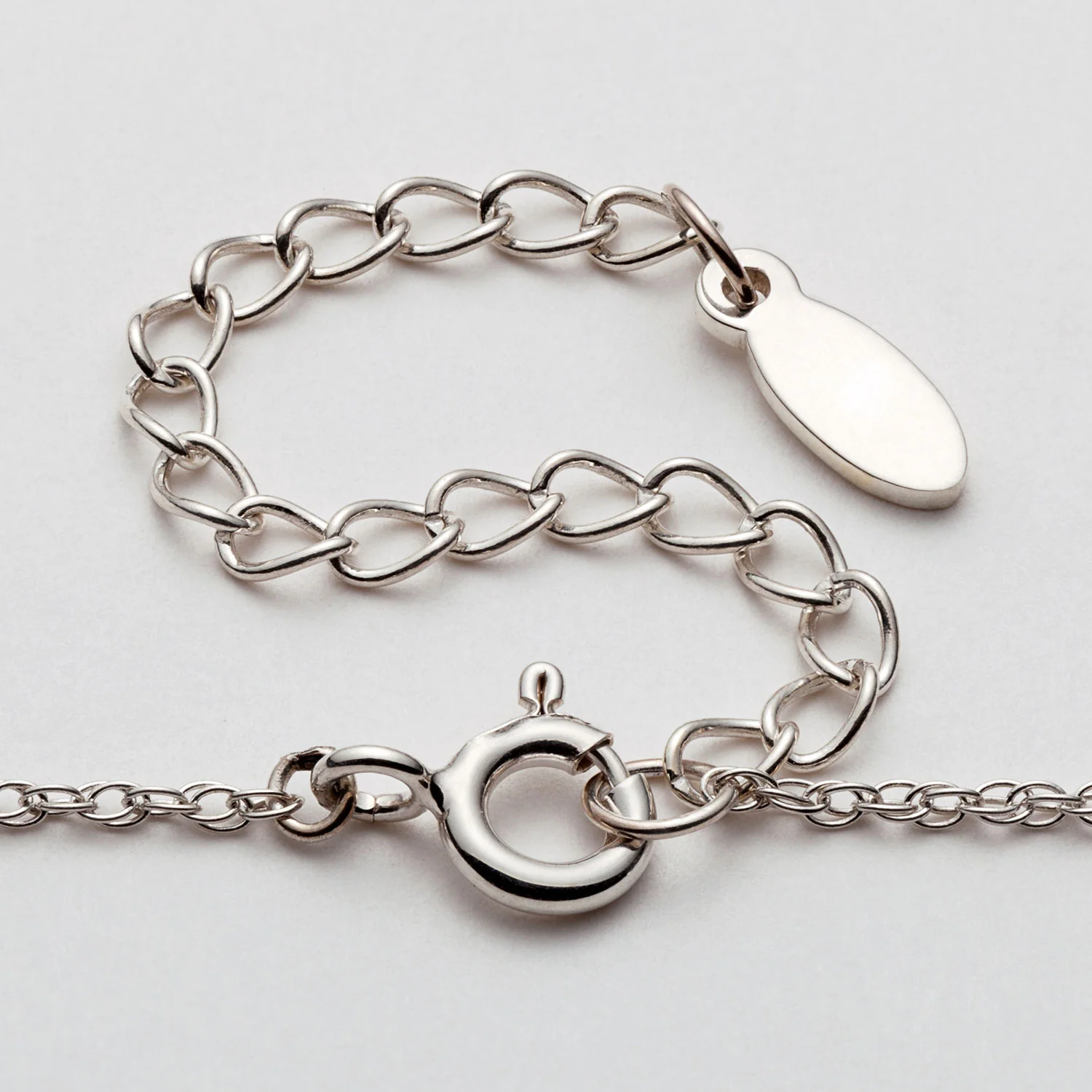 Sterling Silver Nesting Teardrop with Names Necklace - 2 Names - Image 3