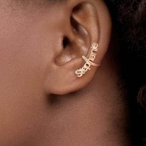 Sterling Silver Personalized Name Ear Cuffs - Image 7