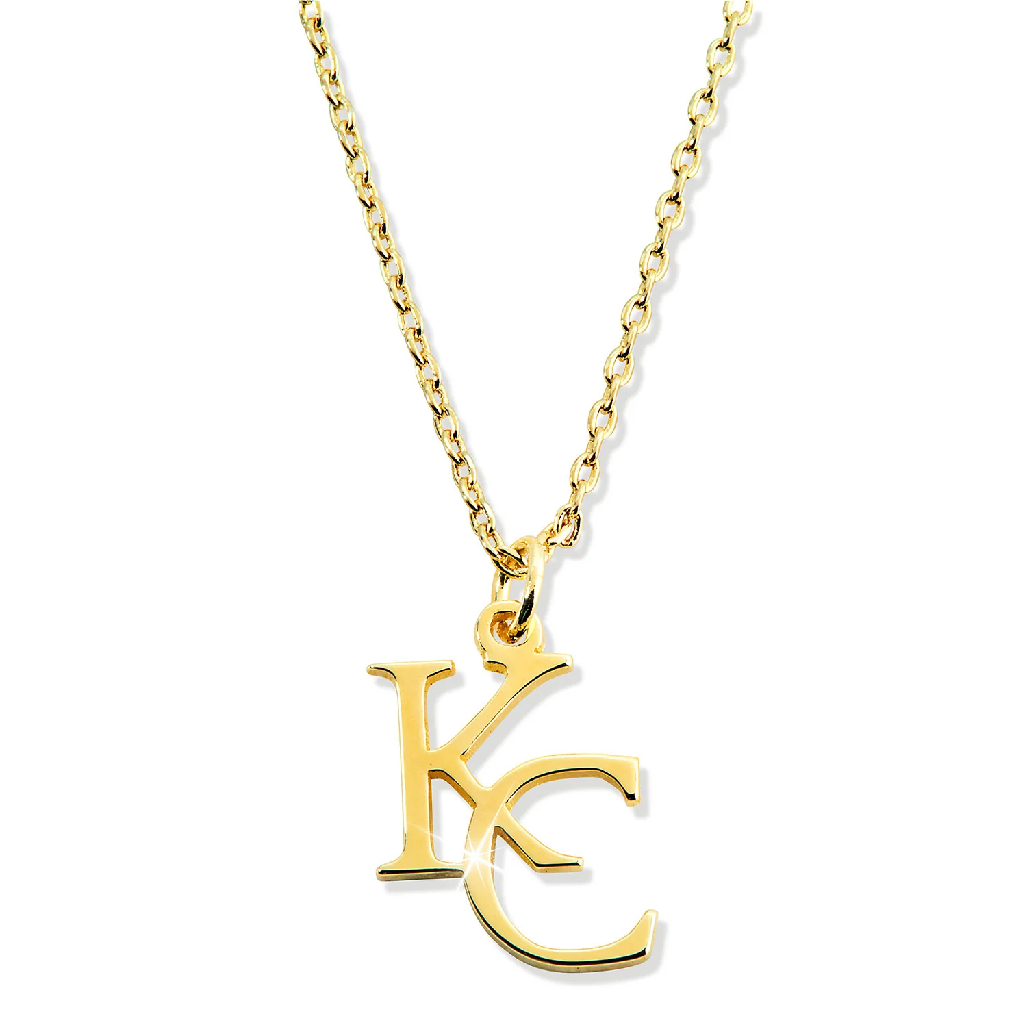 Sterling Silver Stacked Initials Necklace - Image 4