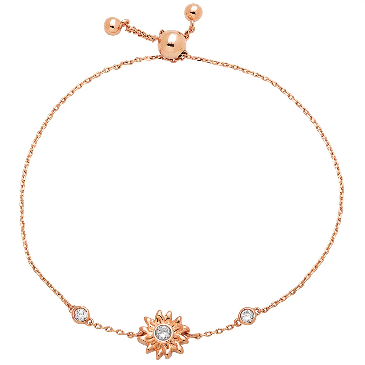 Sunflower Station Birthstone Adjustable Bracelet - Image 6