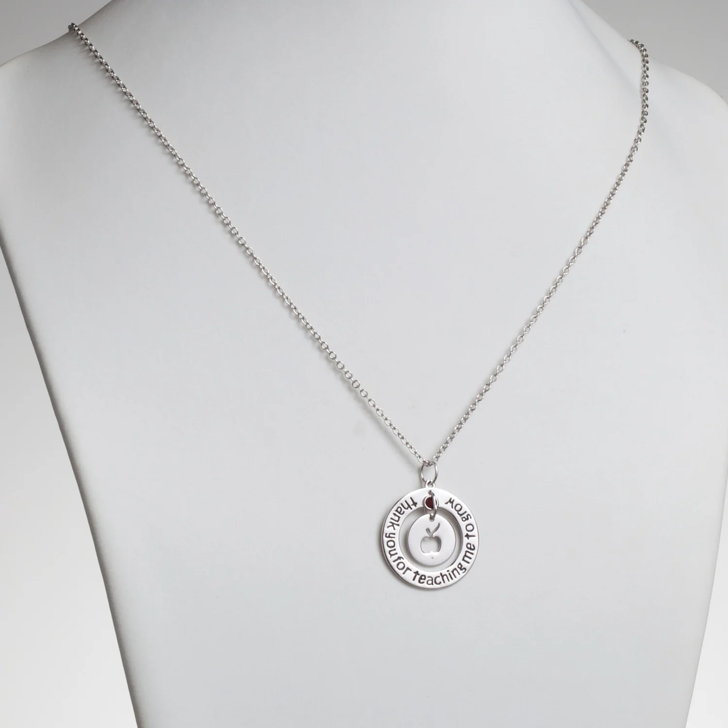 Thank You Apple Disc Pendant - Image 2