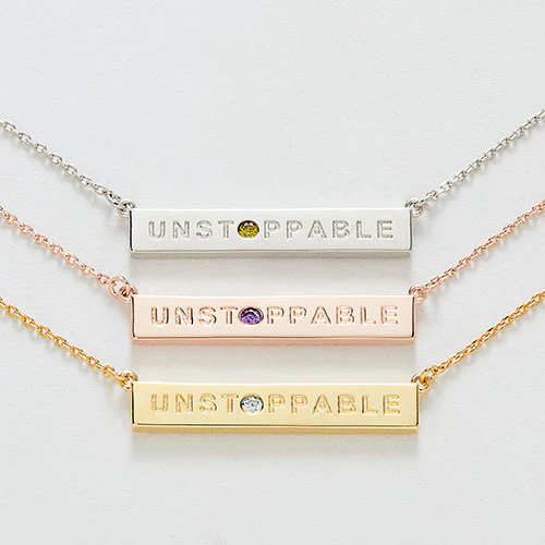 UNSTOPPABLE Birthstone Empowerment Necklace