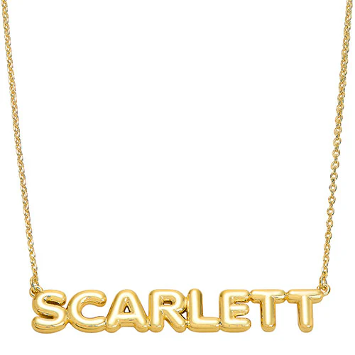 Balloon Letters Whimsical Name Necklace - Image 3