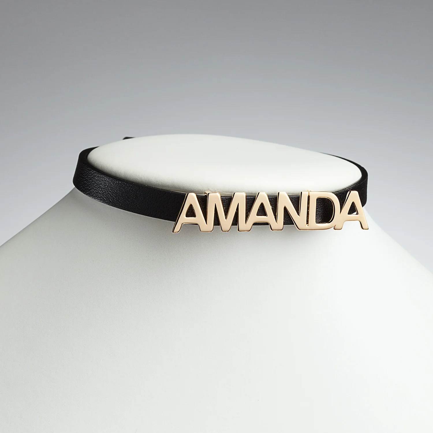 Uppercase Name Leather Wrap Bracelet and Choker - Image 8