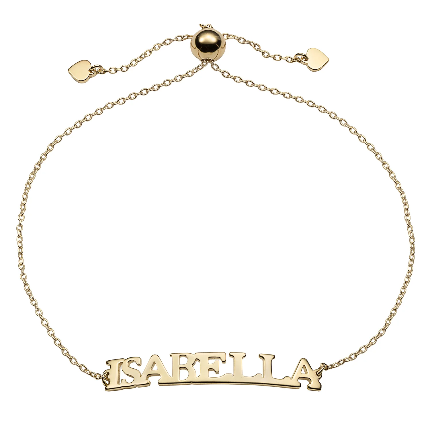 Uppercase Name Plaque Adjustable Bracelet - Image 4