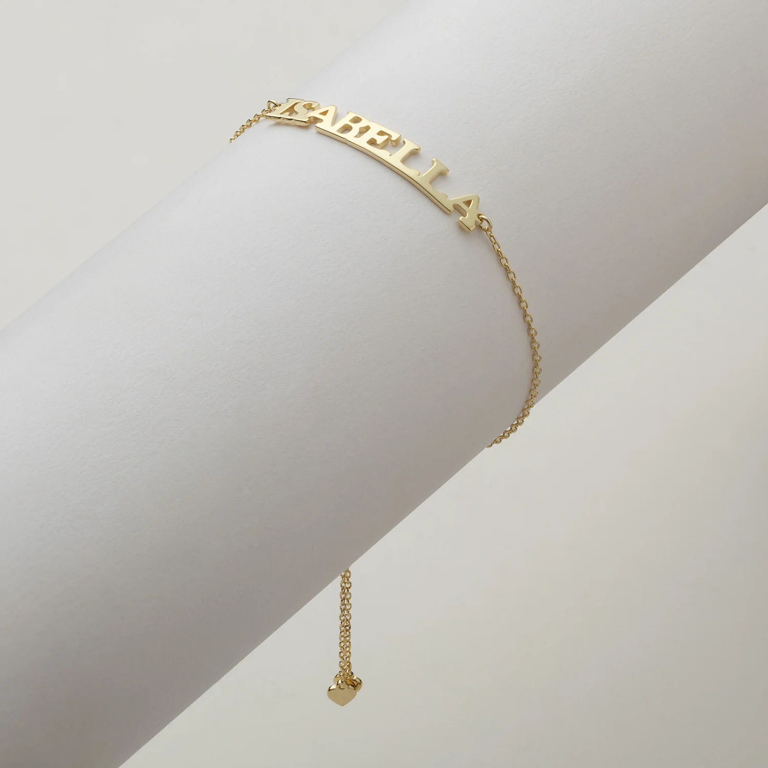 Uppercase Name Plaque Adjustable Bracelet - Image 5