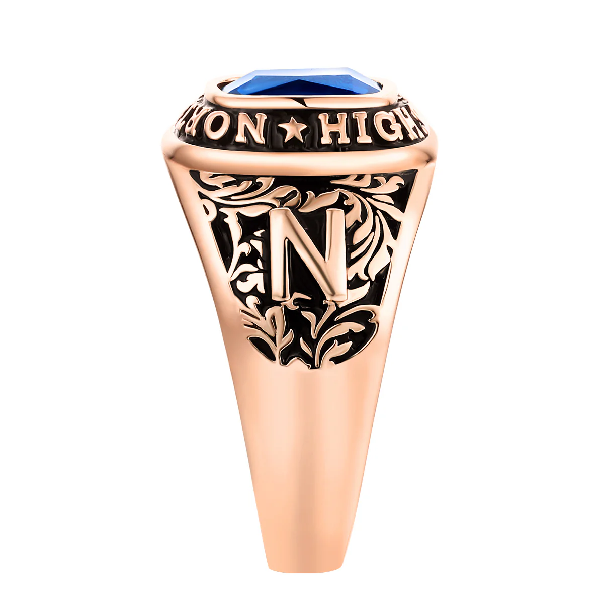 Women's  14K Rose Gold Plated CELEBRIUM Large Traditional Class Ring - Image 3