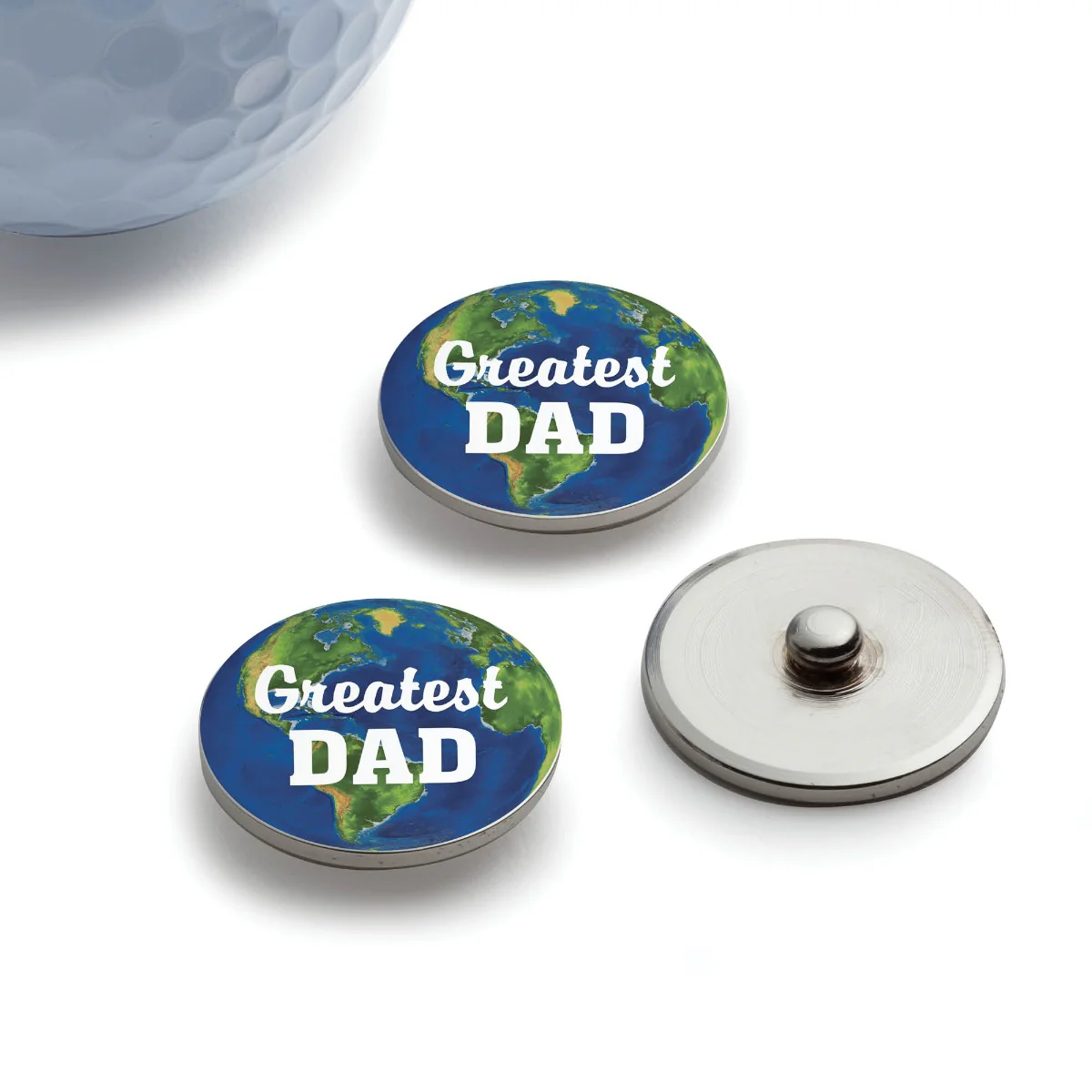 World's Greatest Dad Golf Ball Markers - Set of 3 - Image 2